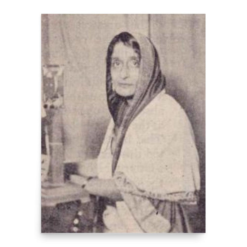 Amrit Kaur poster print, in size 18x24 inches.