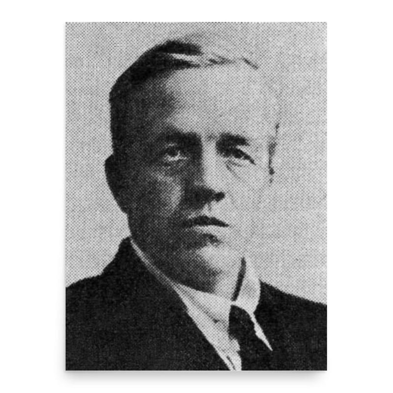 Amund Rasmussen Skarholt poster print, in size 18x24 inches.