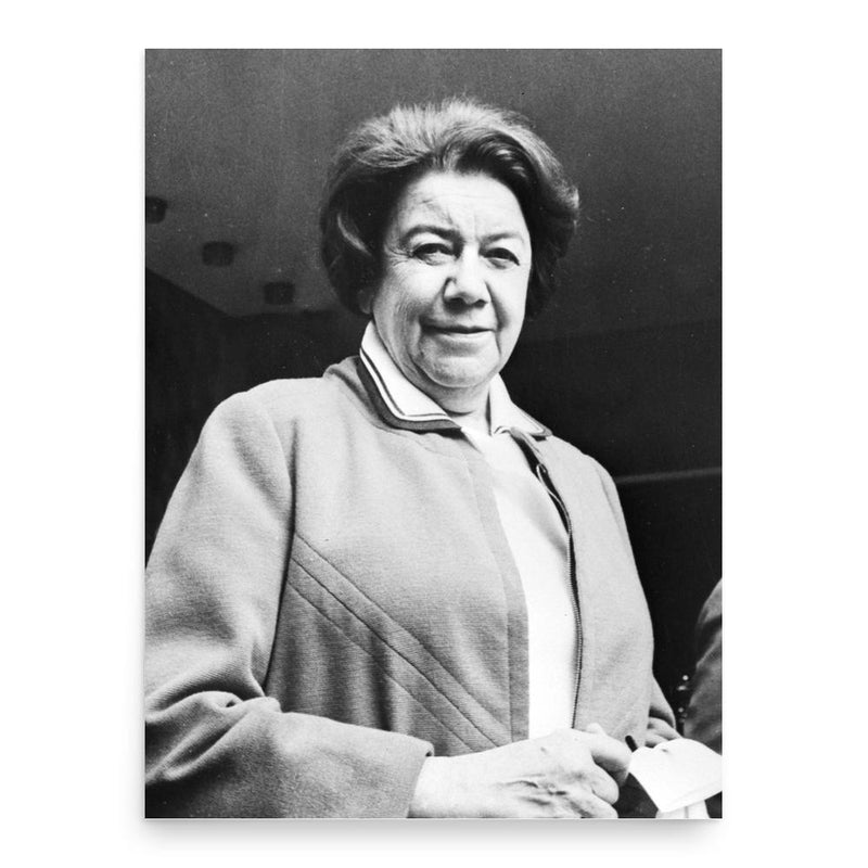 Ana Aslan poster print, in size 18x24 inches.