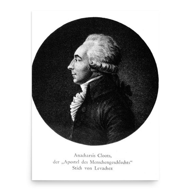 Anacharsis Cloots poster print, in size 18x24 inches.