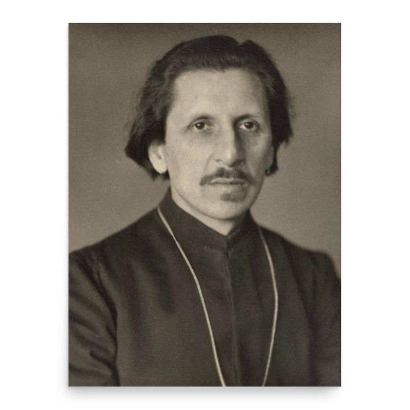 Ananda Coomaraswamy poster print, in size 18x24 inches.