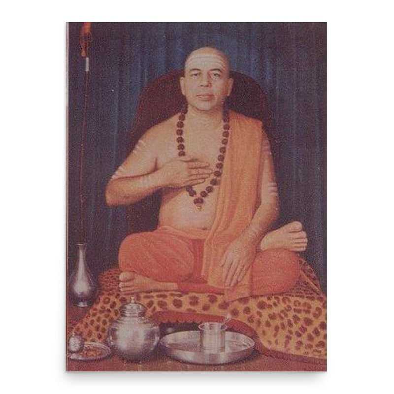 Anandashram Swami poster print, in size 18x24 inches.