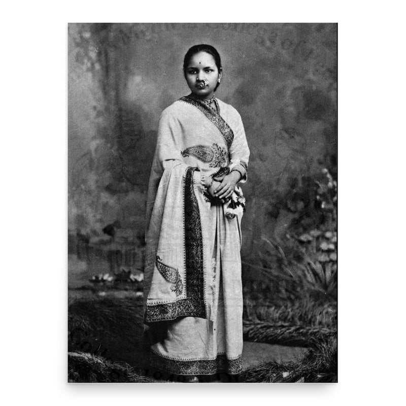 Anandi Gopal Joshi poster print, in size 18x24 inches.