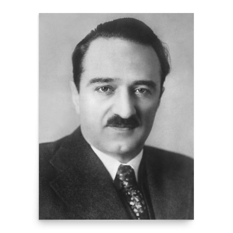 Anastas Mikoyan poster print, in size 18x24 inches.