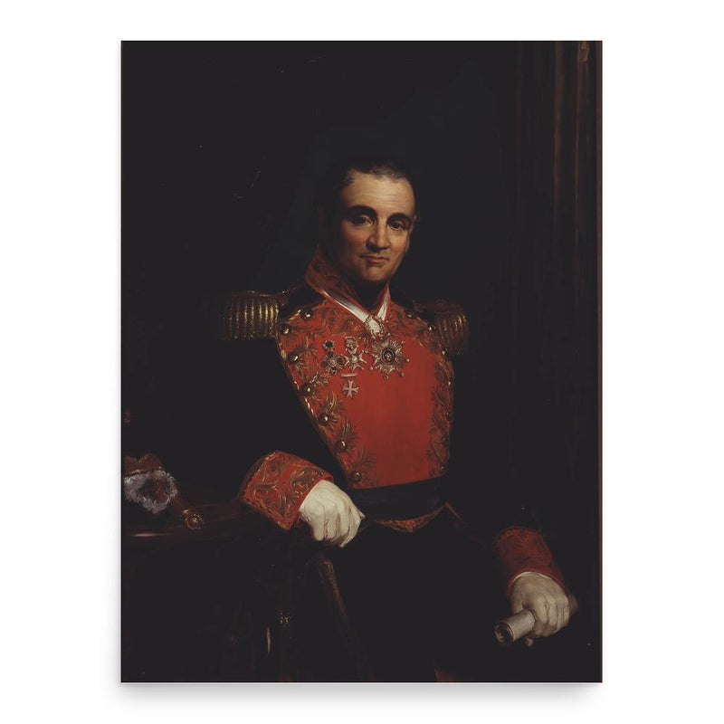 Anastasio Bustamante poster print, in size 18x24 inches.