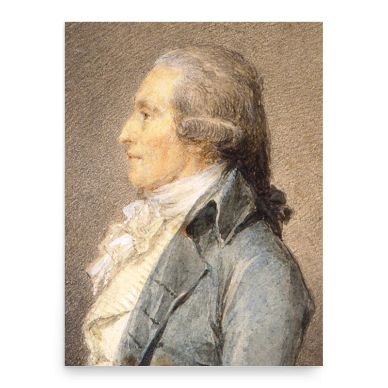 Anders Sparrman poster print, in size 18x24 inches.