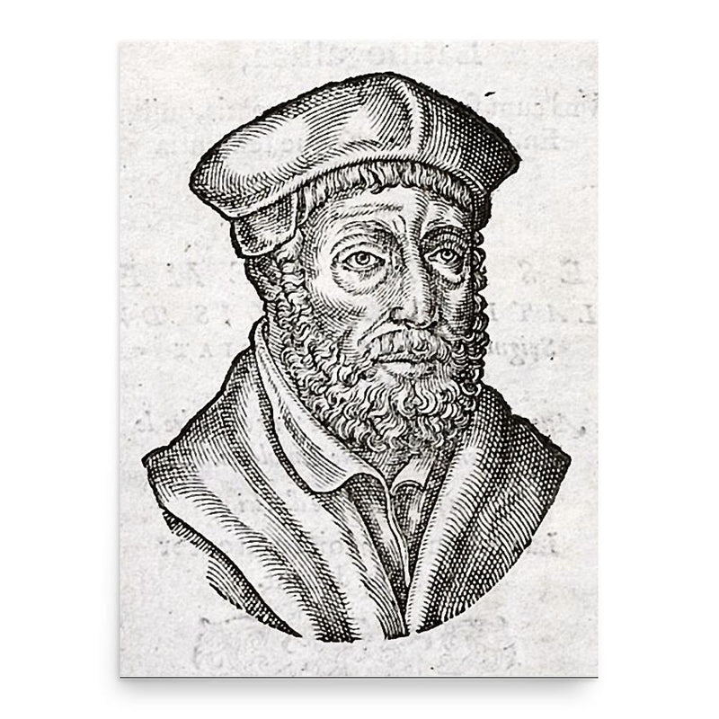 Andrea Alciato poster print, in size 18x24 inches.