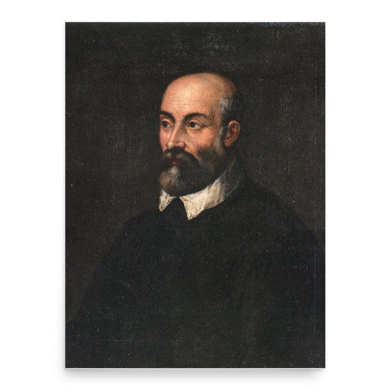 Andrea Palladio poster print, in size 18x24 inches.