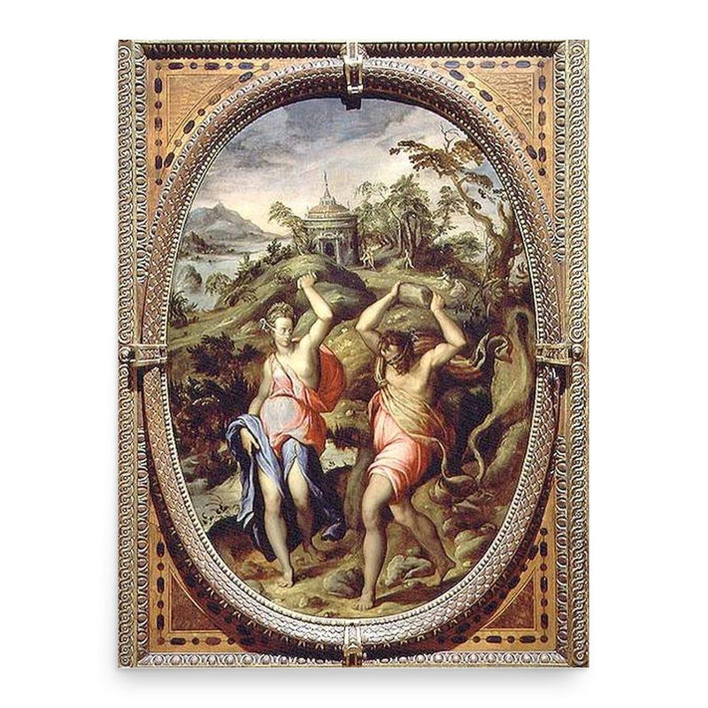 Andrea di Mariotto del Minga poster print, in size 18x24 inches.