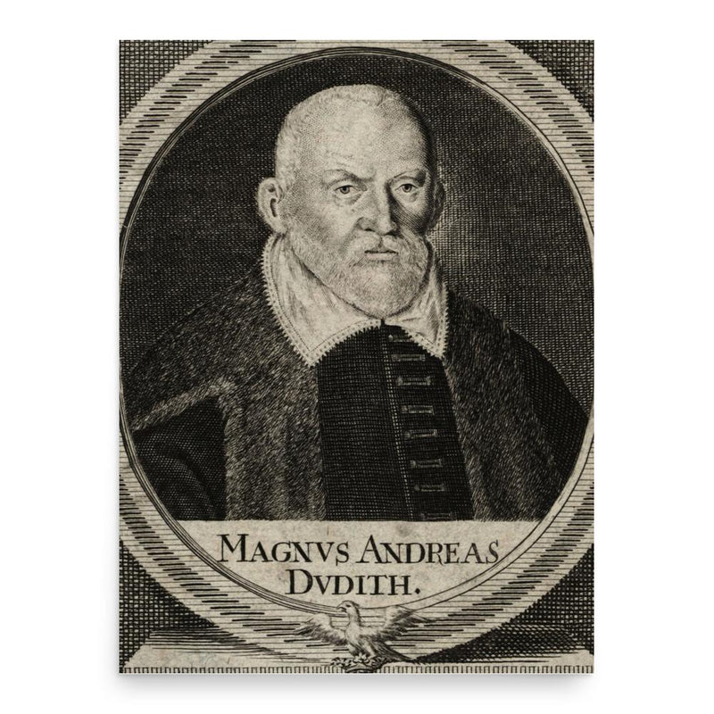 Andreas Dudith poster print, in size 18x24 inches.