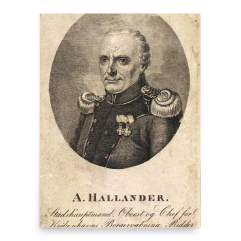 Andreas Hallander poster print, in size 18x24 inches.