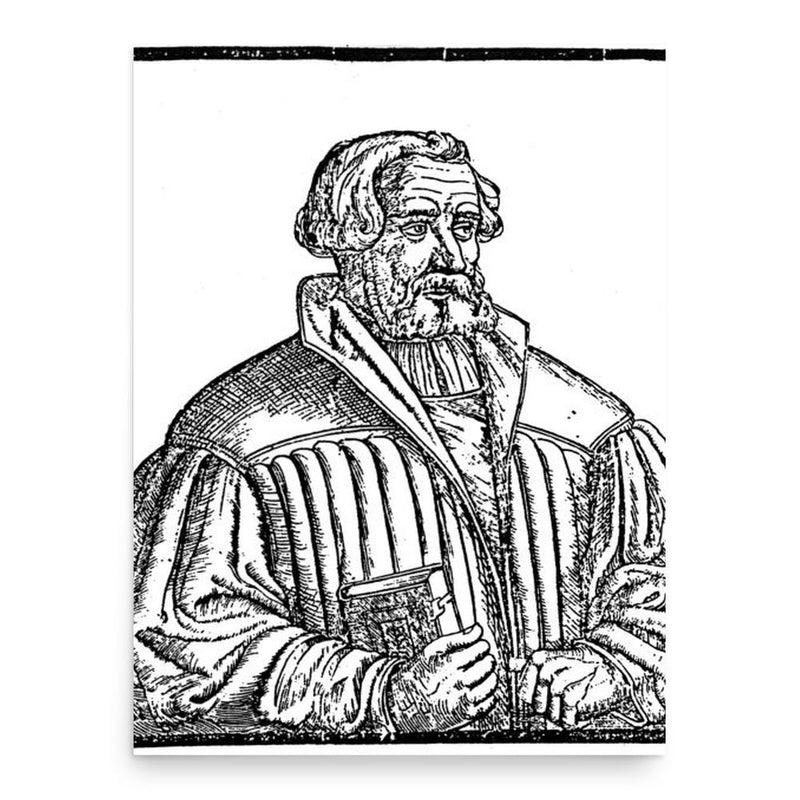 Andreas Karlstadt poster print, in size 18x24 inches.