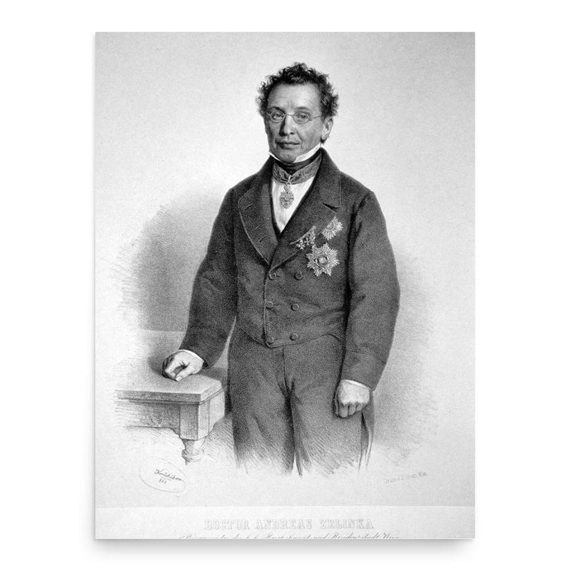 Andreas Zelinka poster print, in size 18x24 inches.