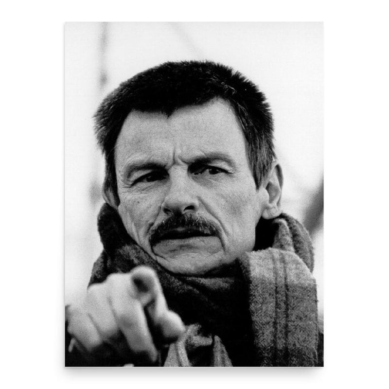 Andrei Tarkovsky poster print, in size 18x24 inches.