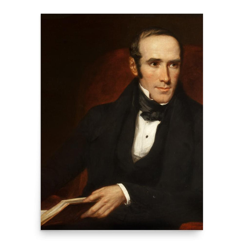 Andrew Combe poster print, in size 18x24 inches.