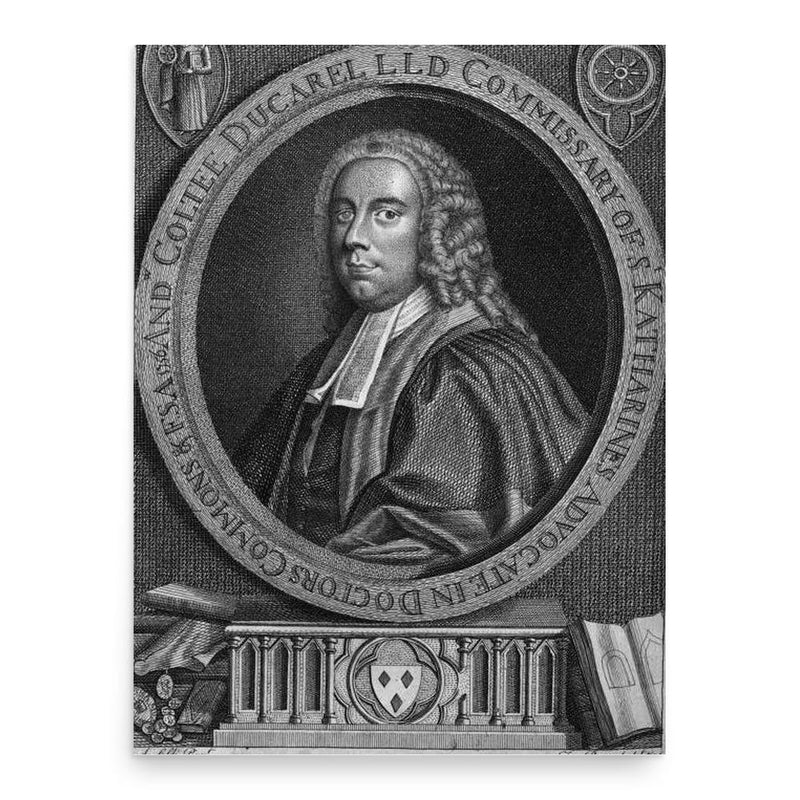 Andrew Ducarel poster print, in size 18x24 inches.