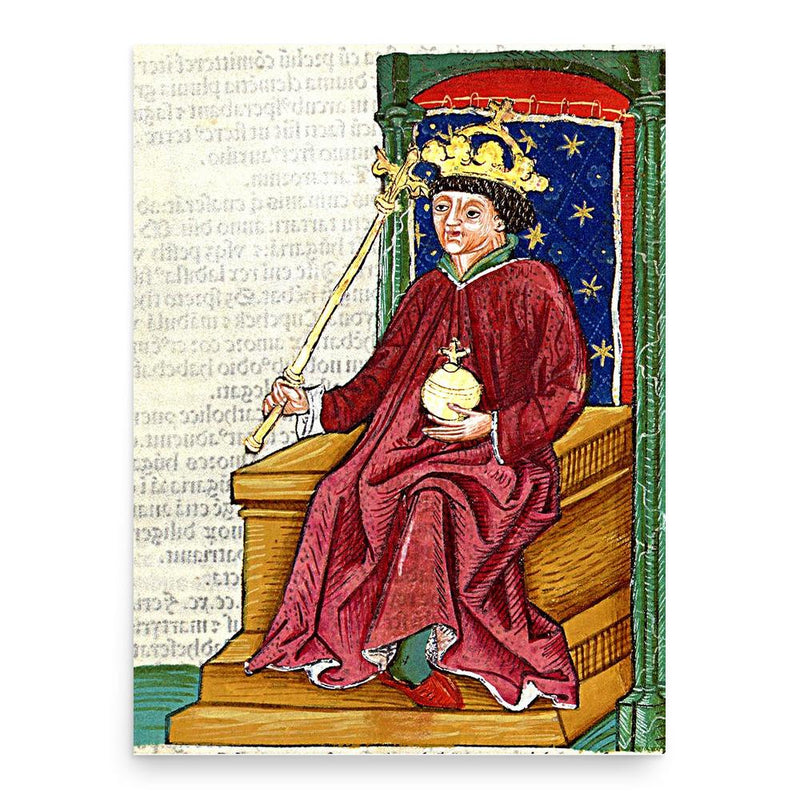 Andrew III of Hungary poster print, in size 18x24 inches.