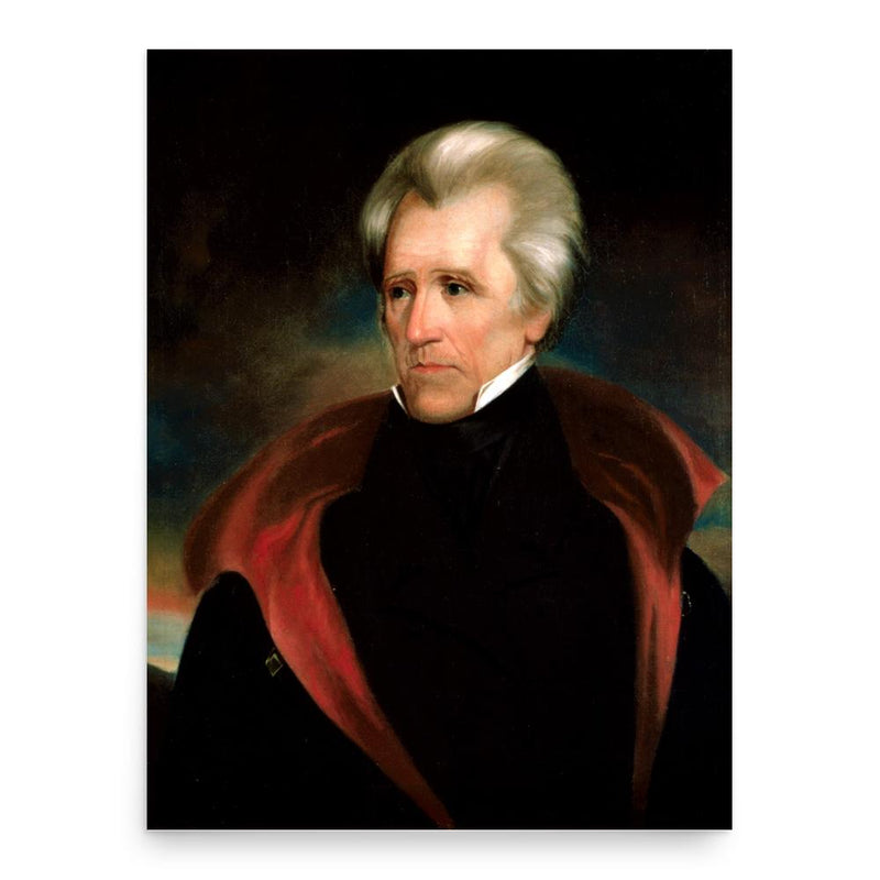 Andrew Jackson poster print, in size 18x24 inches.