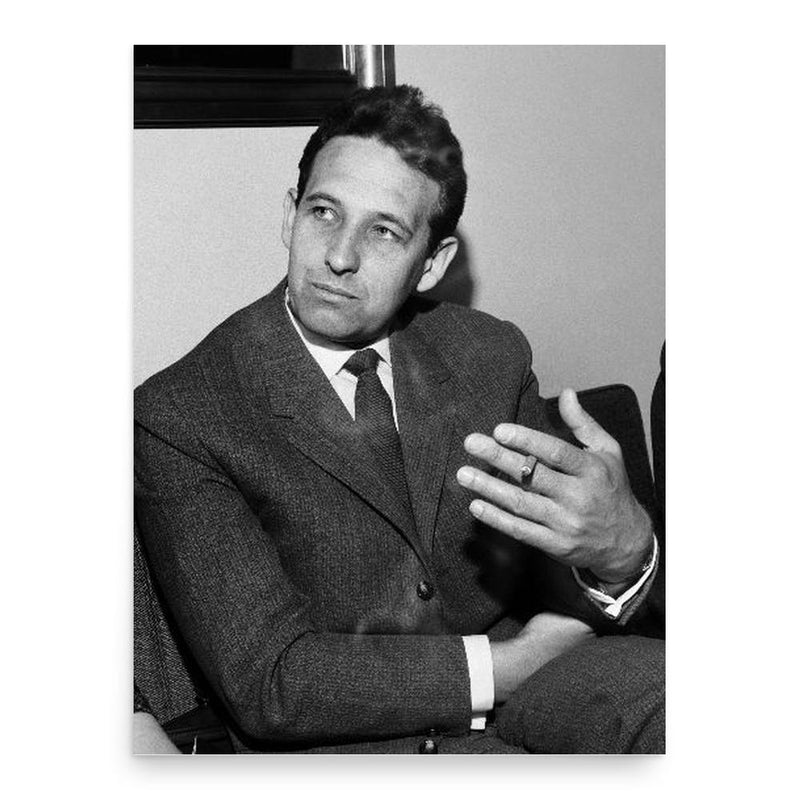 Andrzej Wajda poster print, in size 18x24 inches.