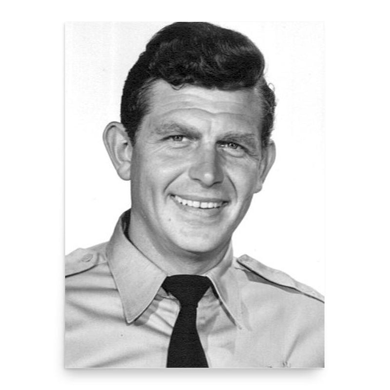 Andy Griffith poster print, in size 18x24 inches.