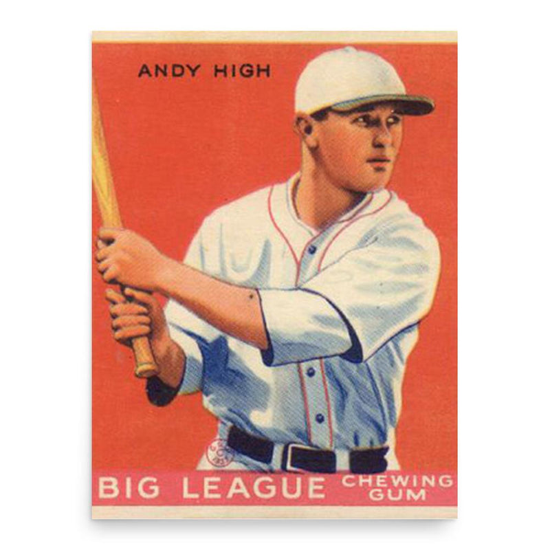 Andy High poster print, in size 18x24 inches.