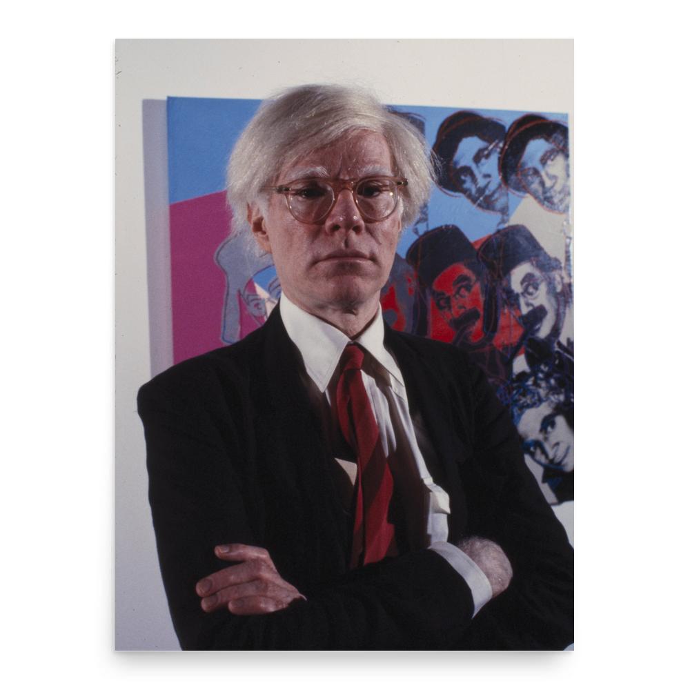 Andy Warhol poster print, in size 18x24 inches.