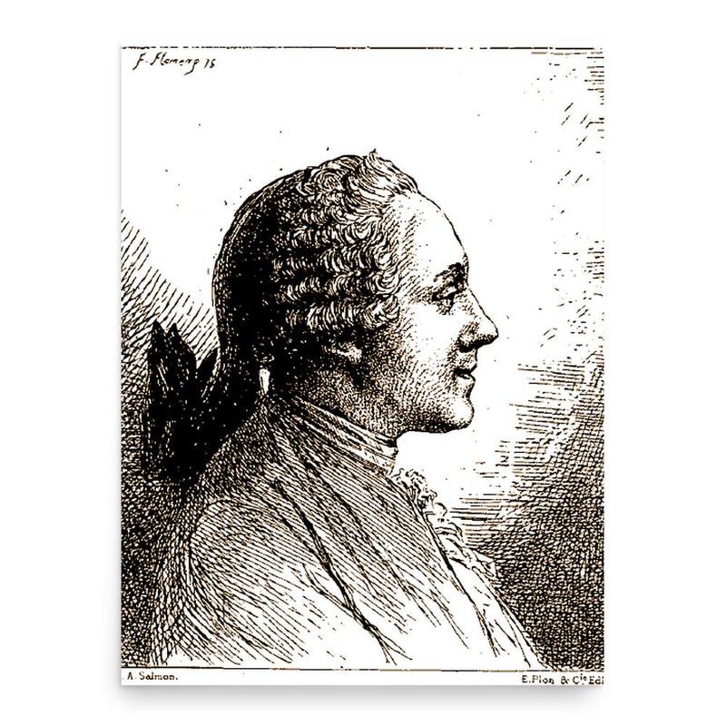 Ange Laurent Lalive de Jully poster print, in size 18x24 inches.