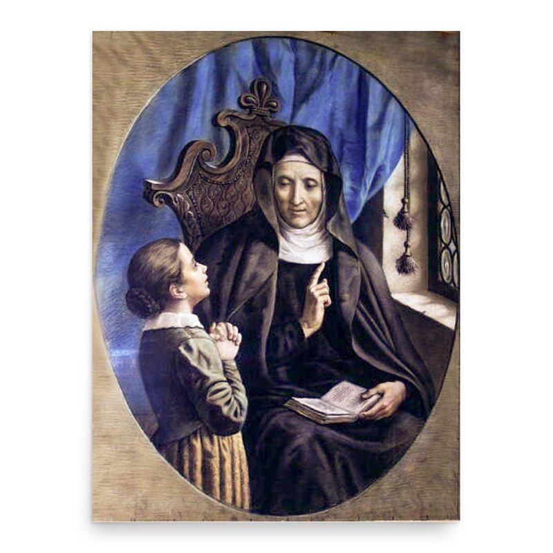 Angela Merici poster print, in size 18x24 inches.