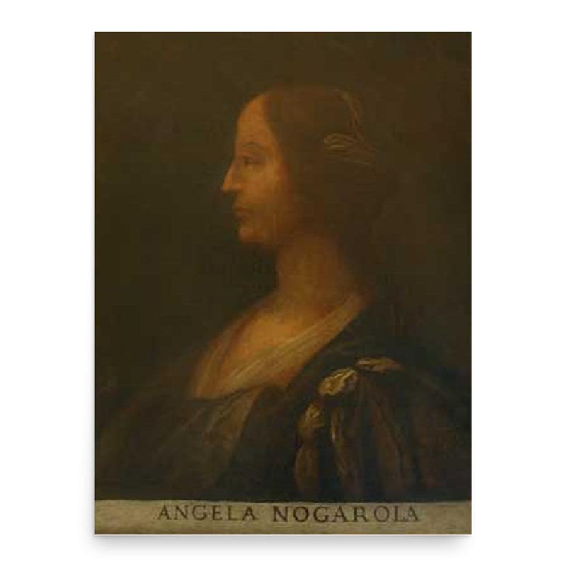 Angela Nogarola poster print, in size 18x24 inches.