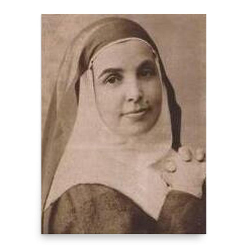 Angela of the Cross poster print, in size 18x24 inches.