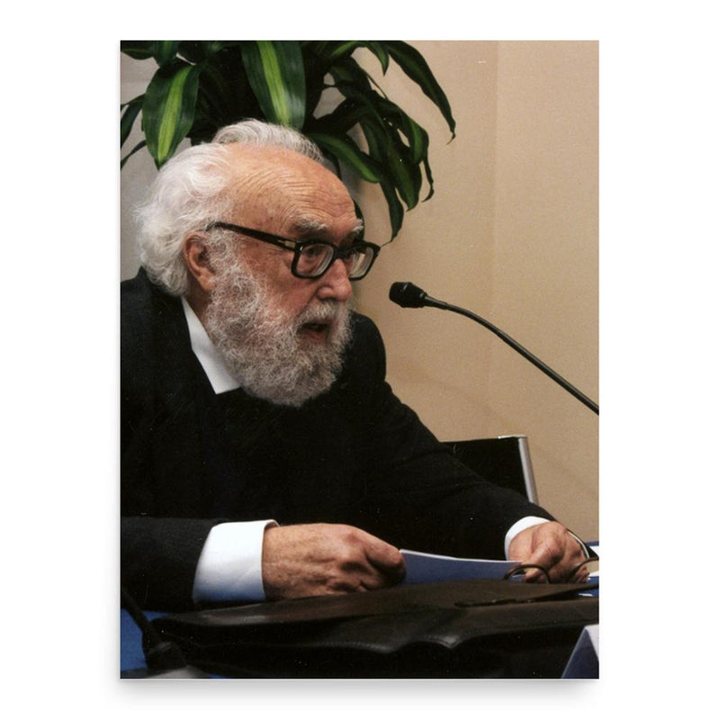 Angelo Mangiarotti poster print, in size 18x24 inches.