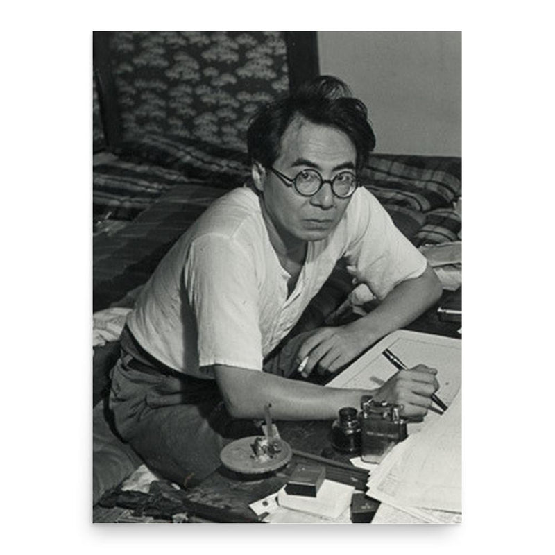 Ango Sakaguchi poster print, in size 18x24 inches.