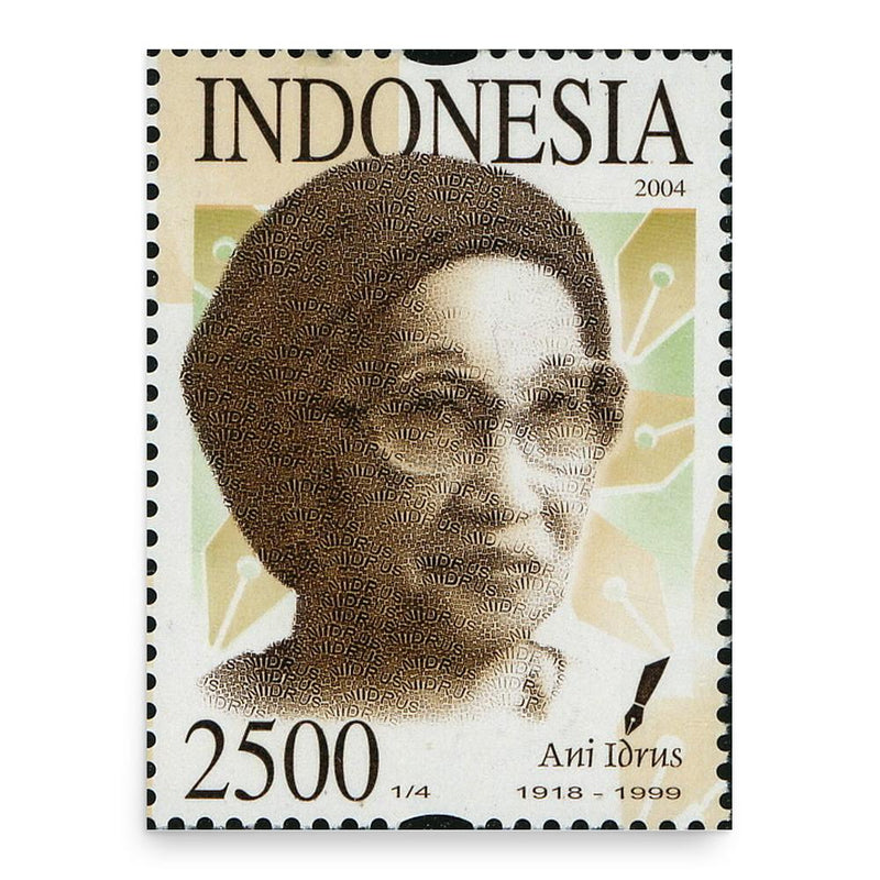 Ani Idrus poster print, in size 18x24 inches.