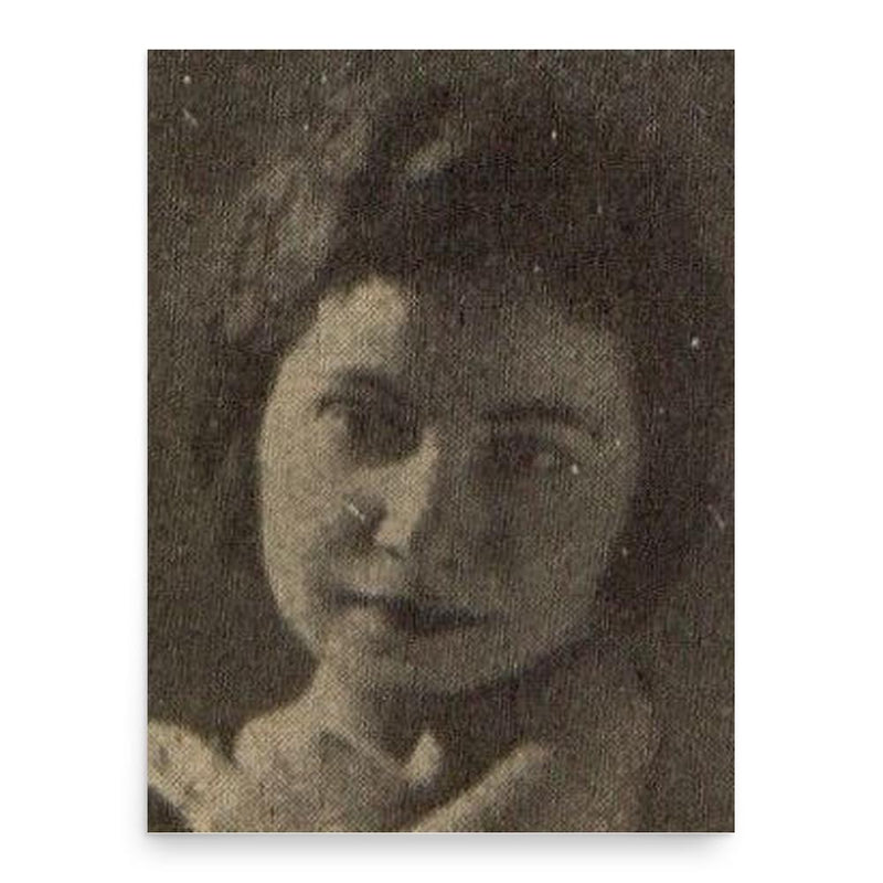 Aniela Cukier poster print, in size 18x24 inches.