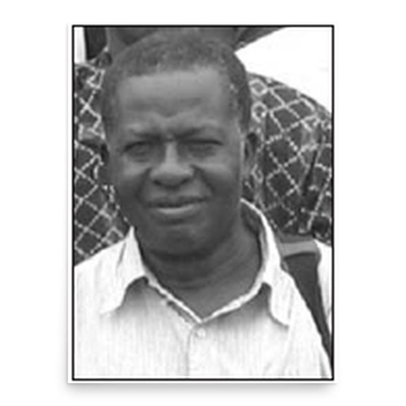 Aniru Conteh poster print, in size 18x24 inches.