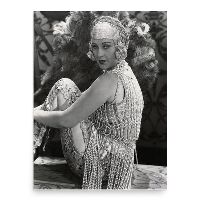 Anita Garvin poster print, in size 18x24 inches.