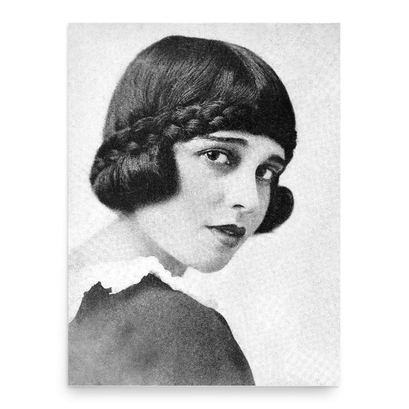 Anita Loos poster print, in size 18x24 inches.