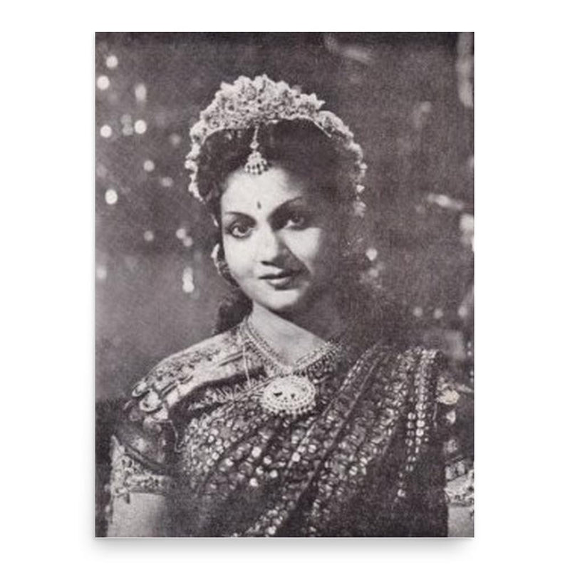 Anjali Devi poster print, in size 18x24 inches.
