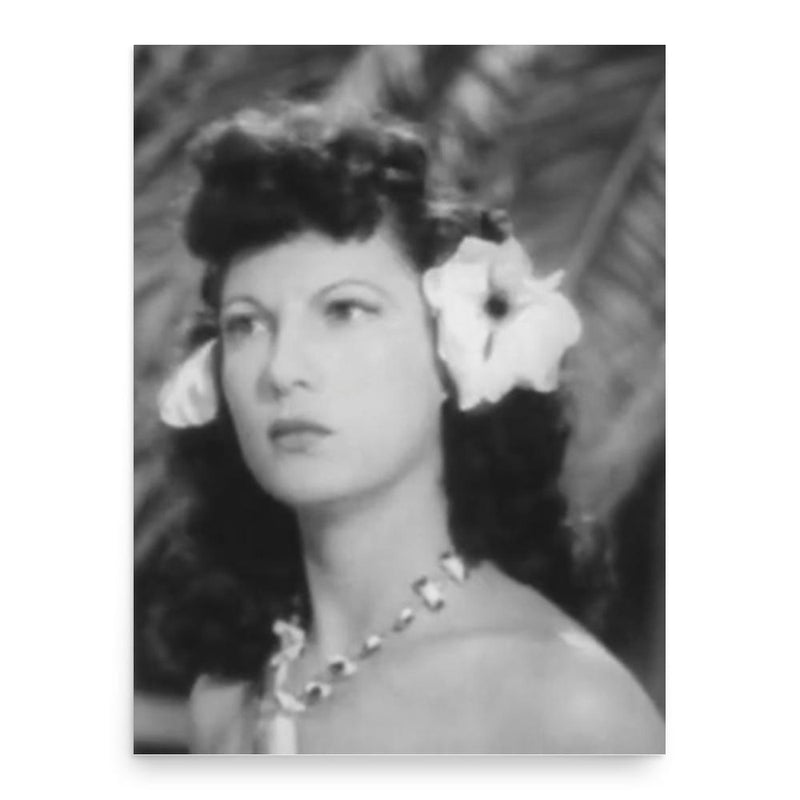 Ann Corio poster print, in size 18x24 inches.