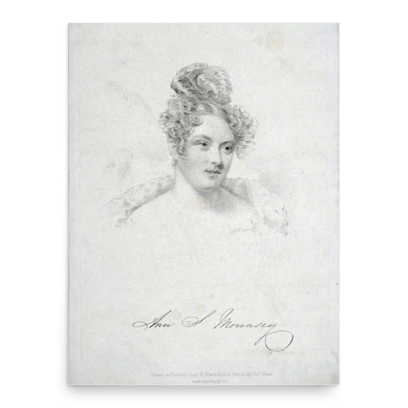 Ann Mounsey poster print, in size 18x24 inches.