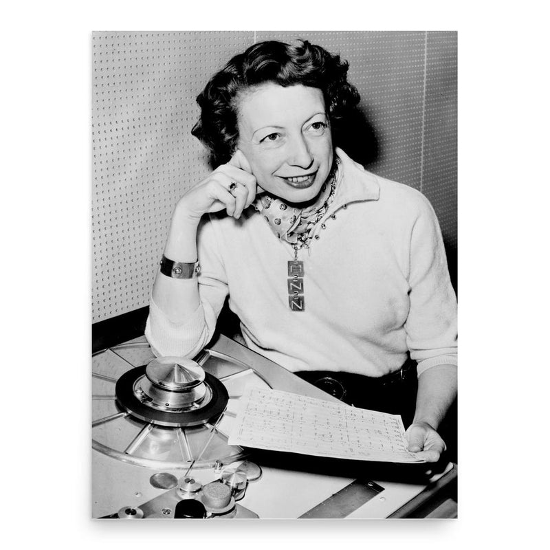 Ann Ronell poster print, in size 18x24 inches.