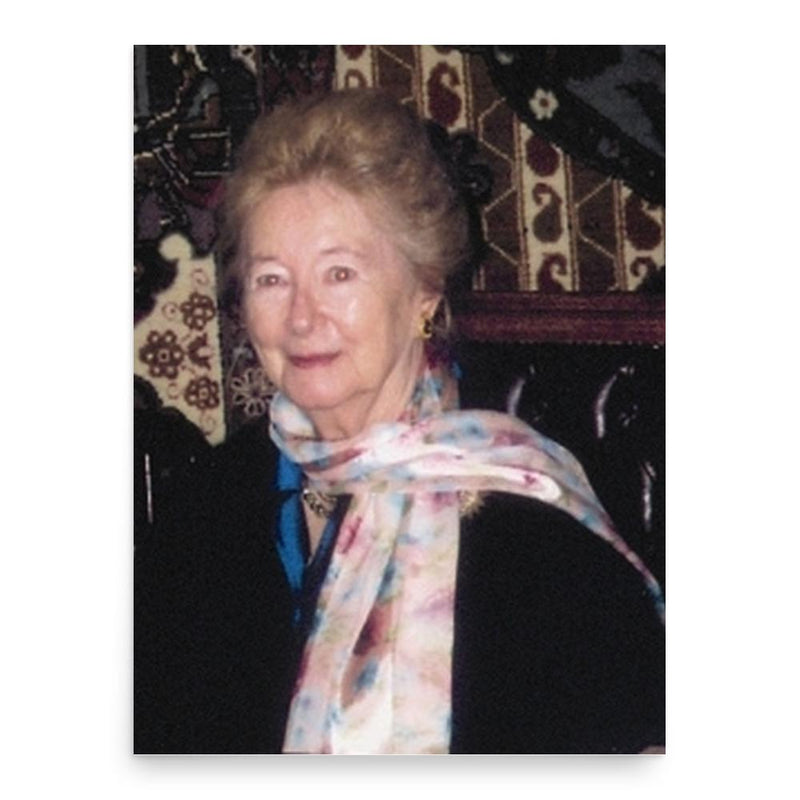Anna-Teresa Tymieniecka poster print, in size 18x24 inches.
