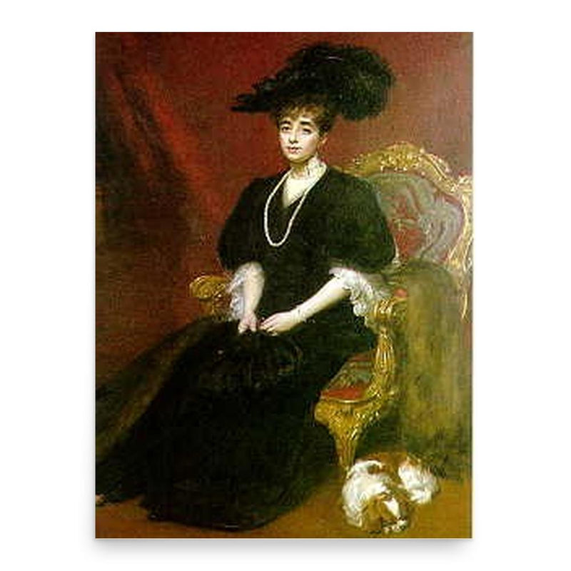 Anna Gould poster print, in size 18x24 inches.