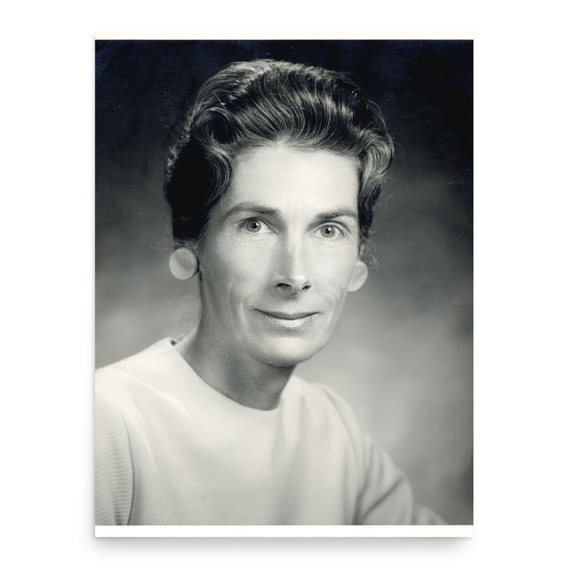 Anna Jean Ayres poster print, in size 18x24 inches.