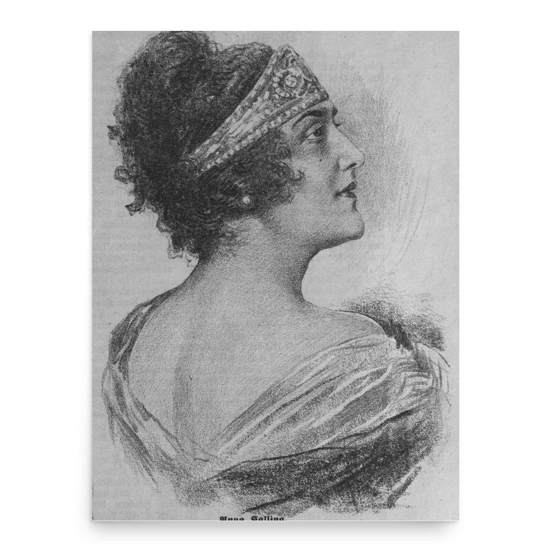 Anna Kallina poster print, in size 18x24 inches.