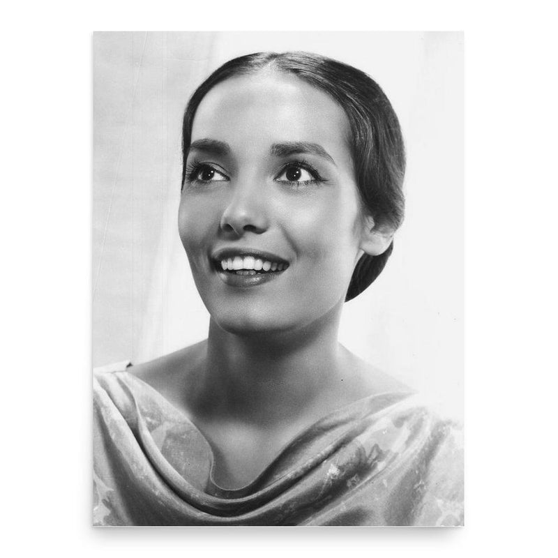 Anna Kashfi poster print, in size 18x24 inches.