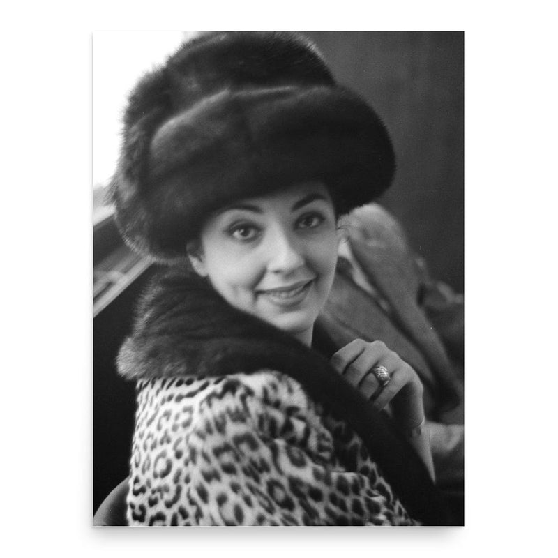 Anna Moffo poster print, in size 18x24 inches.