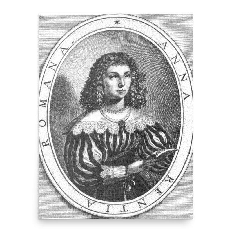 Anna Renzi poster print, in size 18x24 inches.