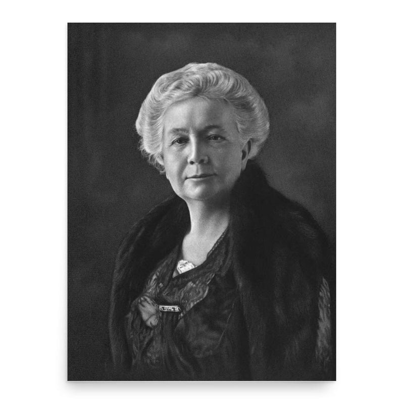 Anna Sutherland Bissell poster print, in size 18x24 inches.
