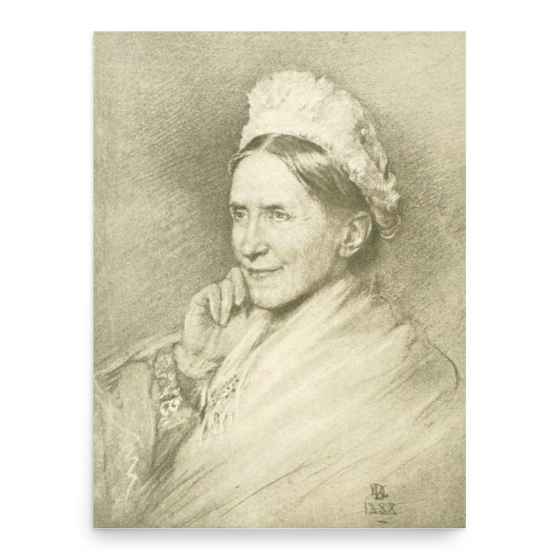 Anna Swanwick poster print, in size 18x24 inches.